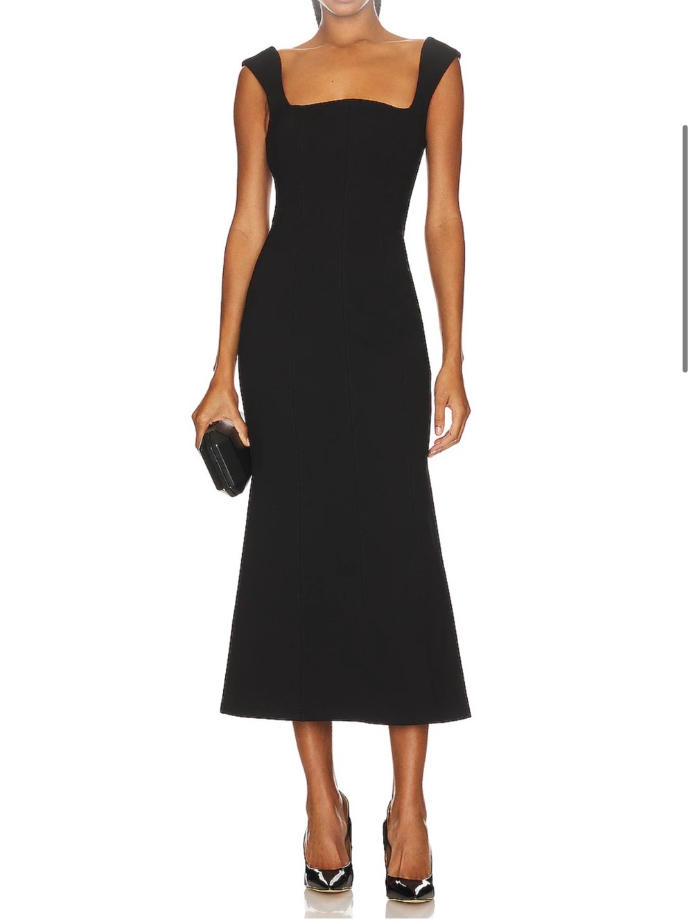 ELLIATT Black Midi Dress - S